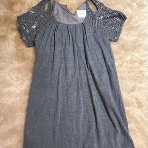 Elegant Gray Mini Dress
